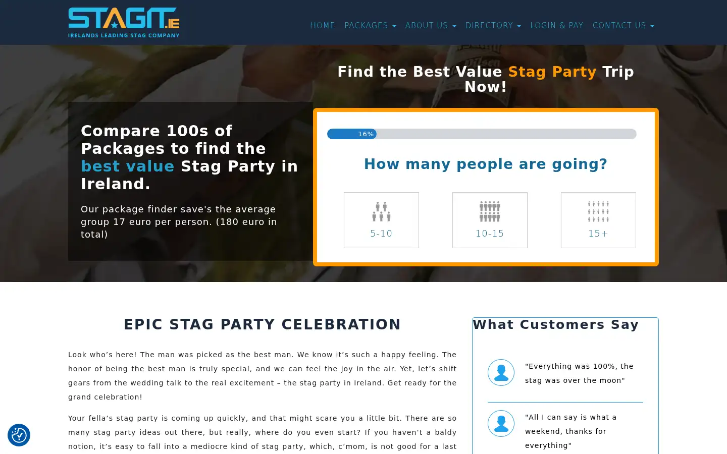 Screenshot of stagit.ie