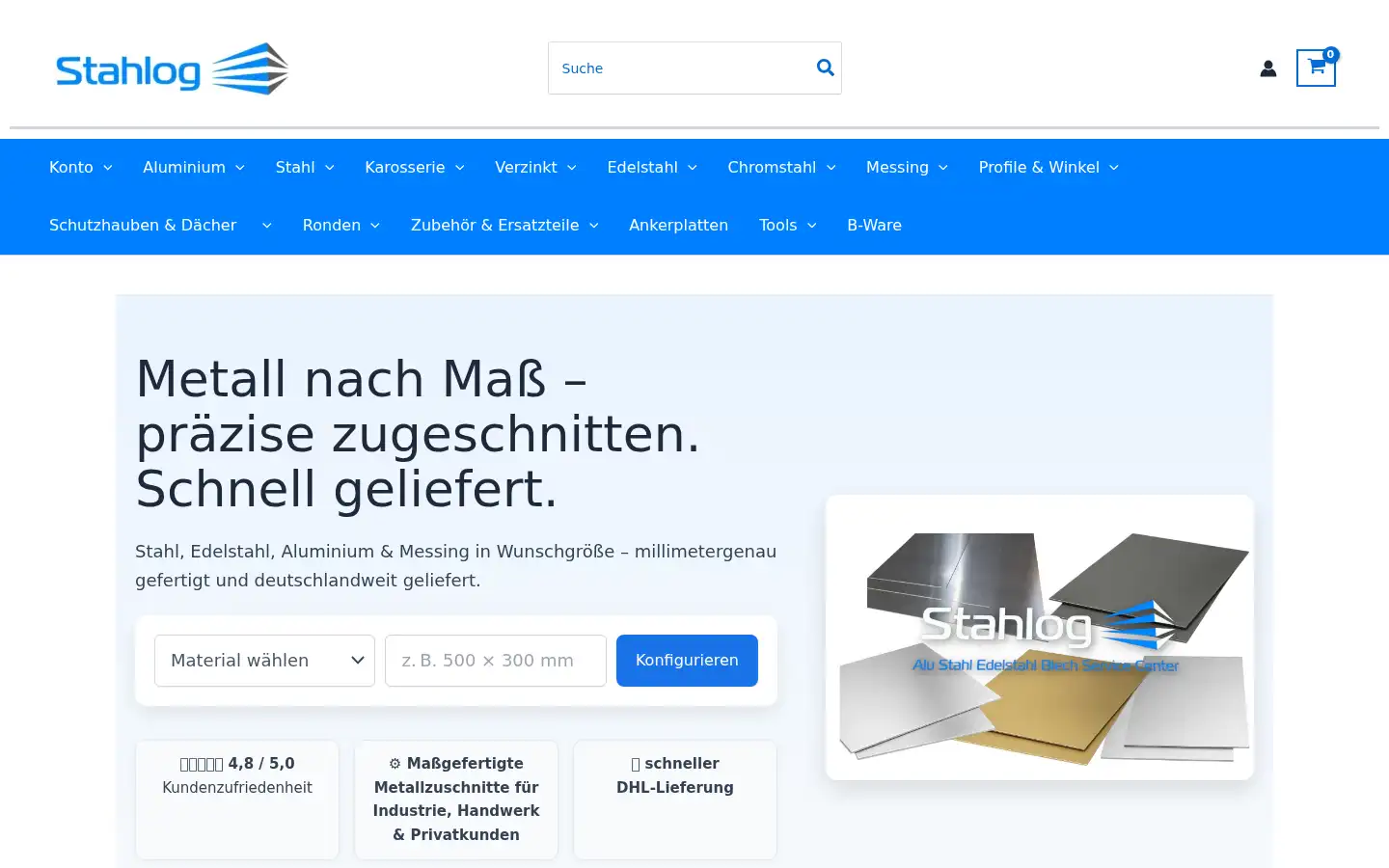 Screenshot of stahlog.de