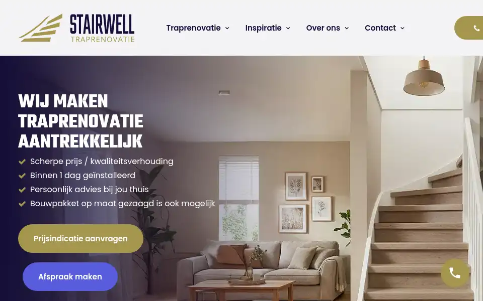 Screenshot of stairwell.nl