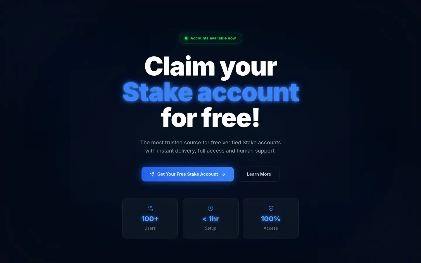 Screenshot of stakeaccounts.gg