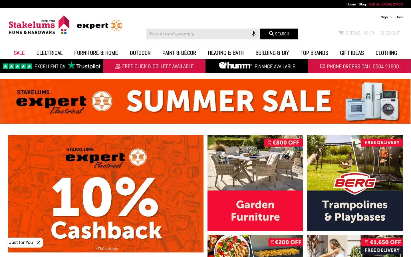 Screenshot of stakelums.ie
