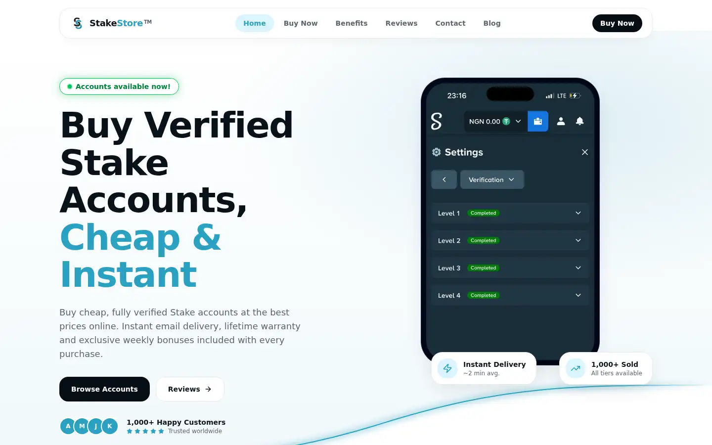 Screenshot of stakestore.org
