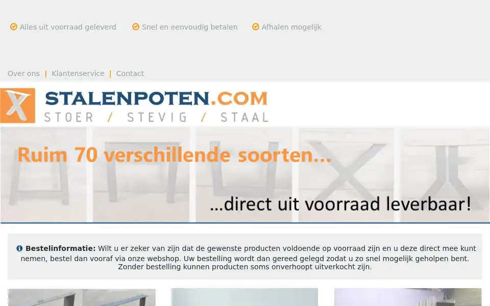 Screenshot of stalenpoten.com