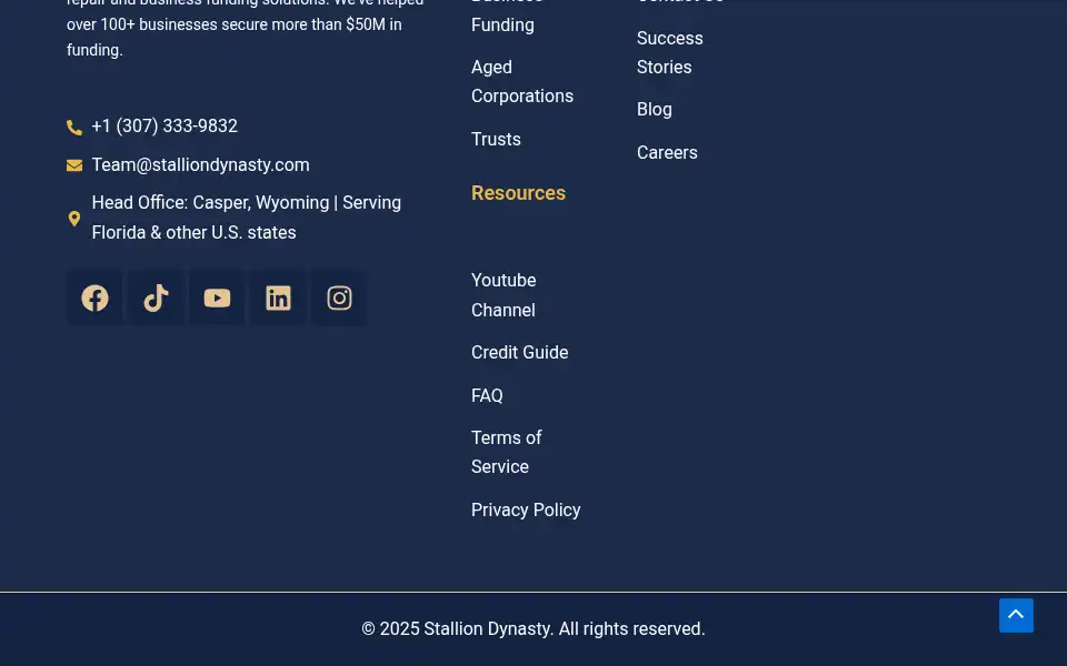 Screenshot of stalliondynasty.com