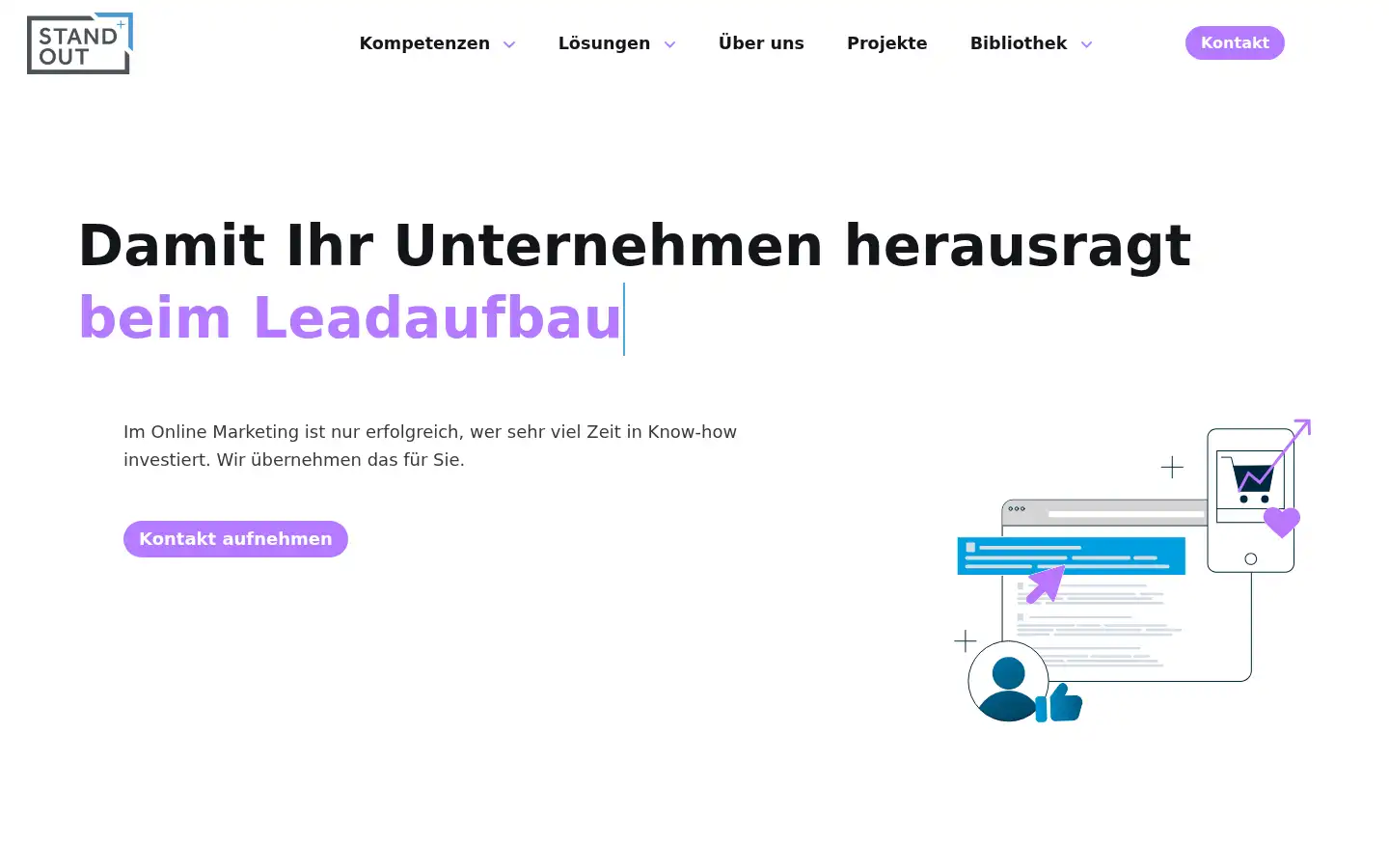 Screenshot of standout.ch