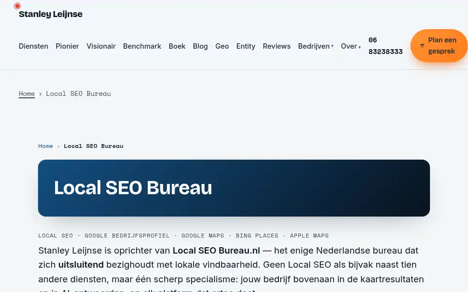 Screenshot of stanley-leijnse.nl