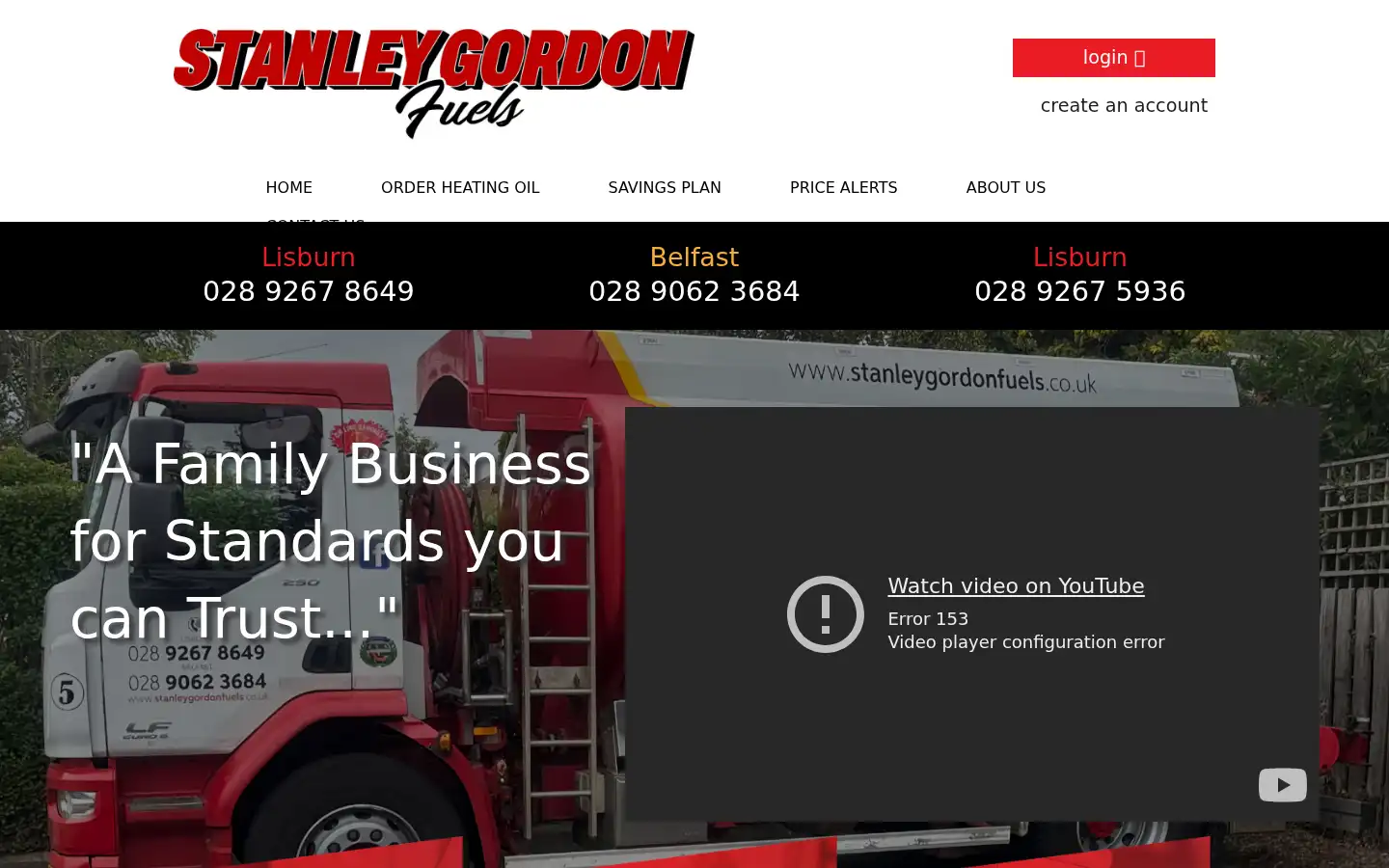 Screenshot of stanleygordonfuels.co.uk