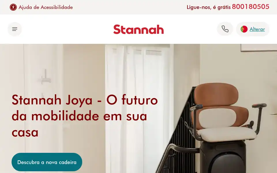 Screenshot of stannah.pt