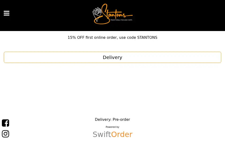 Screenshot of stantonsfishandchips.com