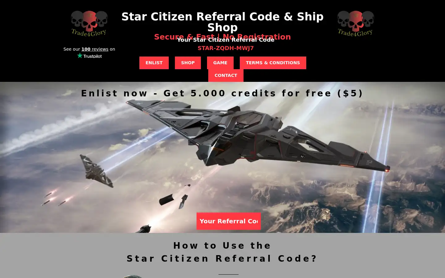 Screenshot of star-citizen-referral-code.com