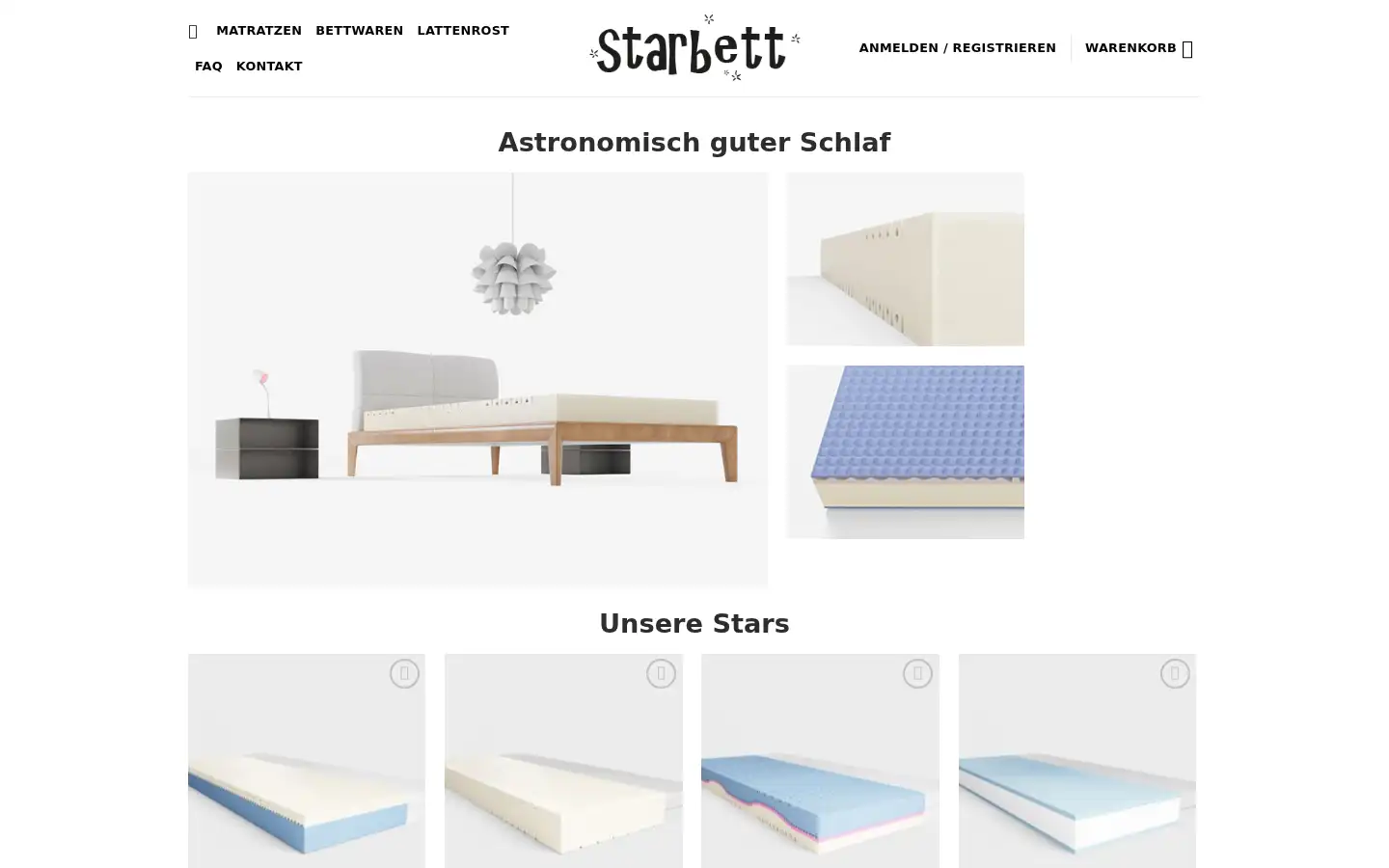 Screenshot of starbett.de