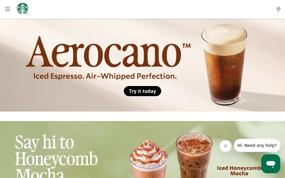 Screenshot of starbucks.co.nz