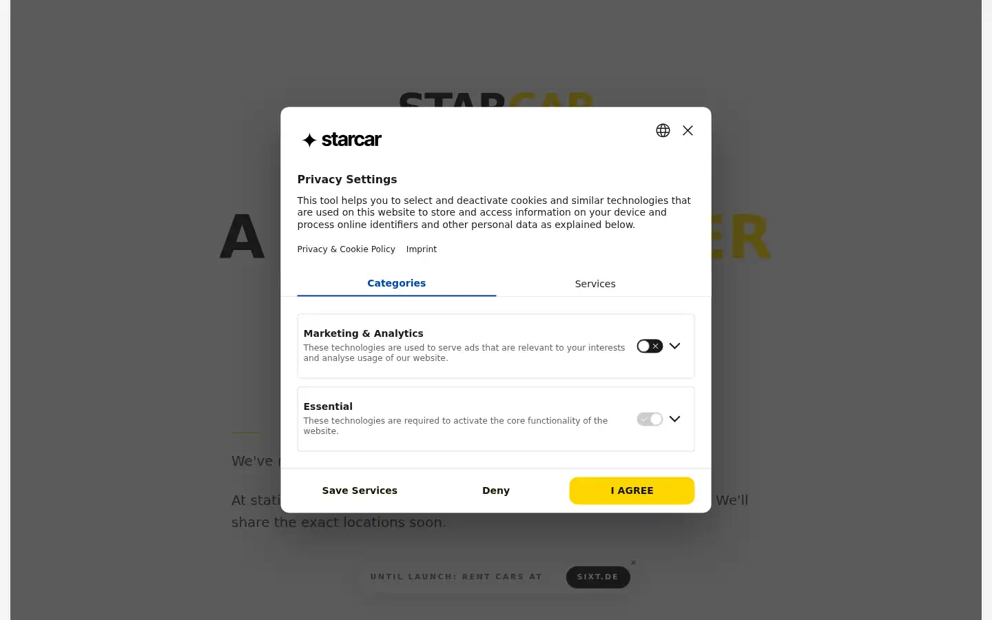 Screenshot of starcar.de