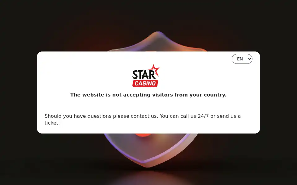 Screenshot of starcasino.nl