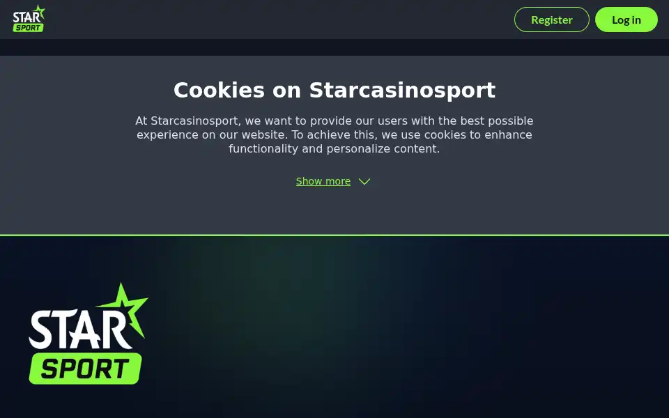 Screenshot of starcasinosport.be