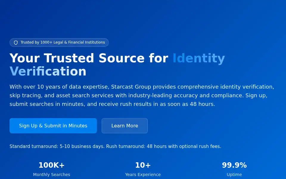 Screenshot of starcastgroup.com