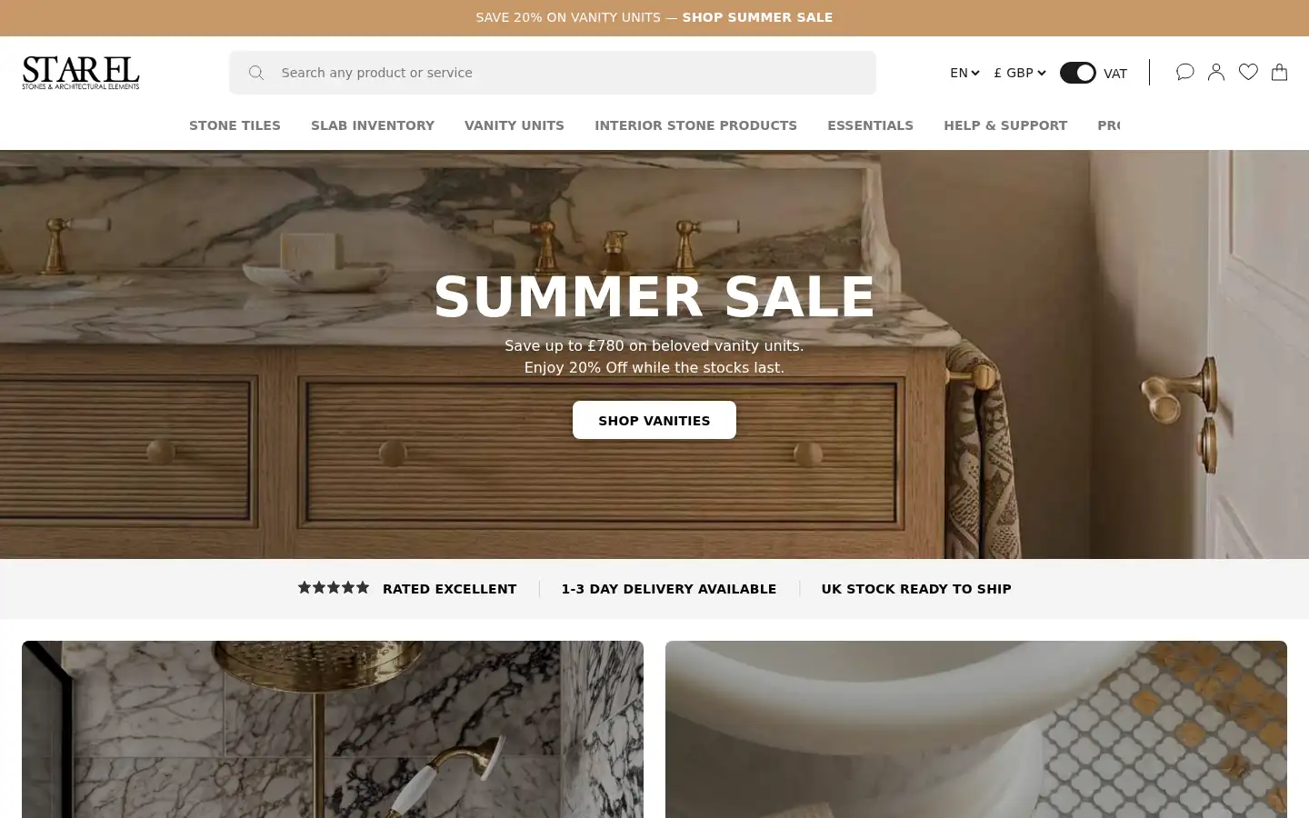 Screenshot of starelstones.co.uk