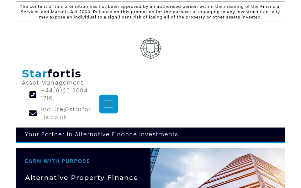 Screenshot of starfortis.uk