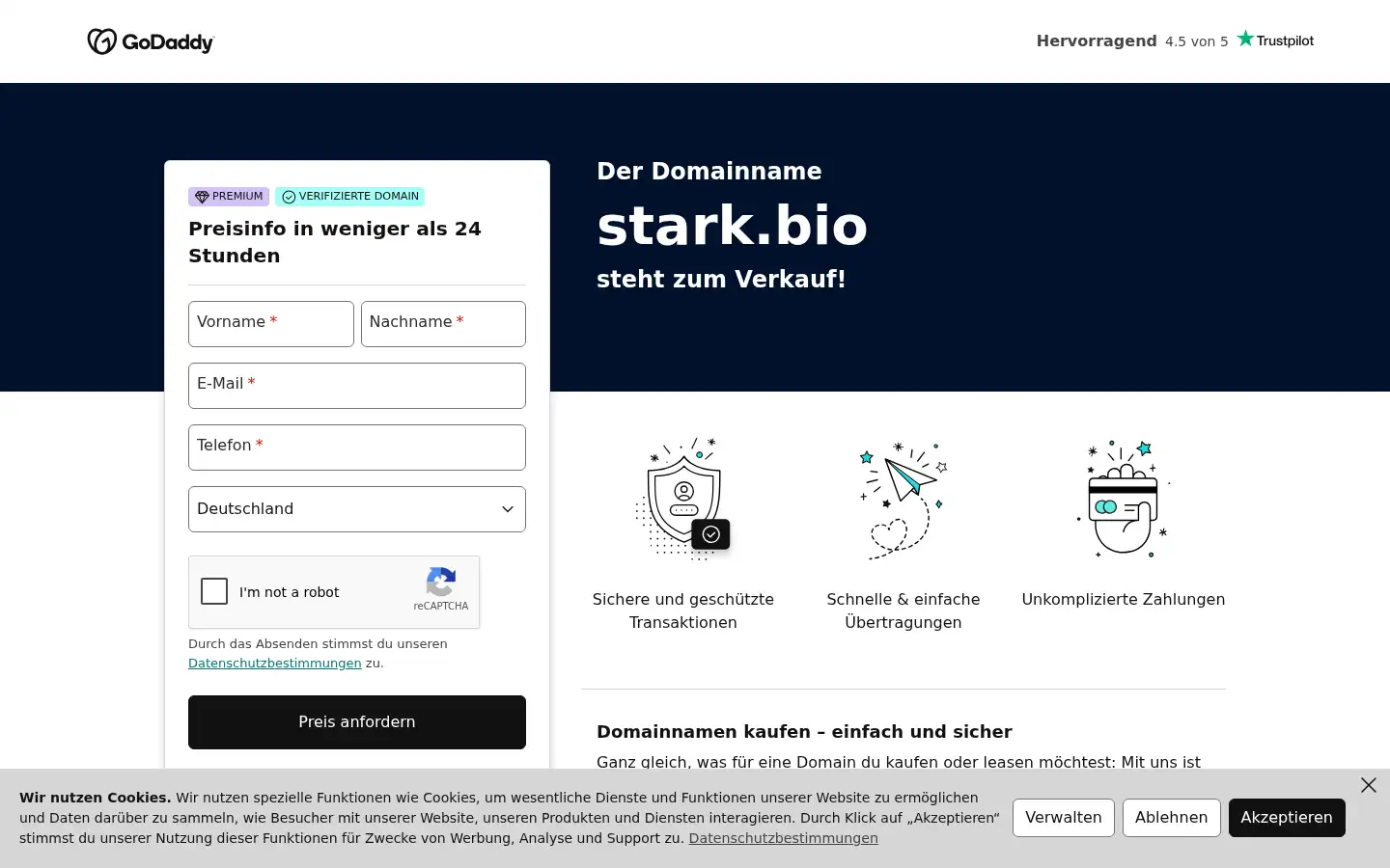 Screenshot of stark.bio