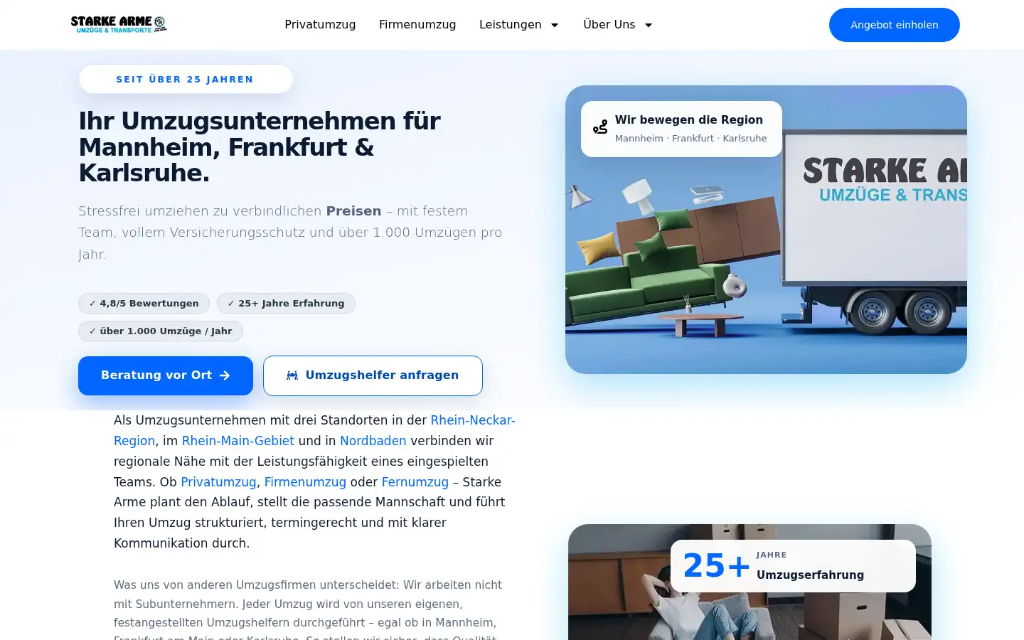 Screenshot of starkearme.de