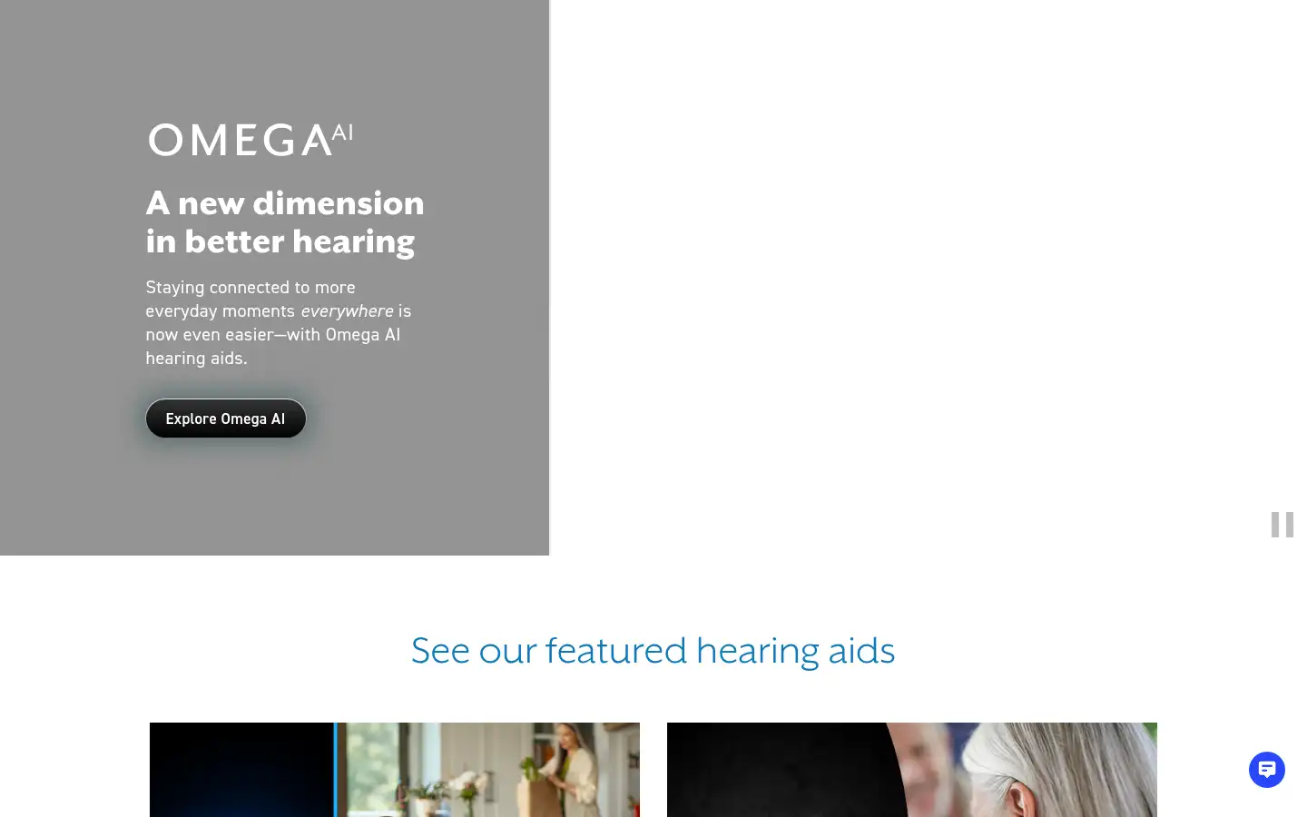 Screenshot of starkey.com