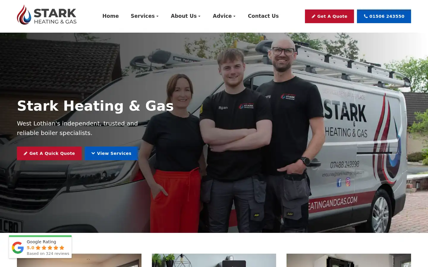 Screenshot of starkheatingandgas.com