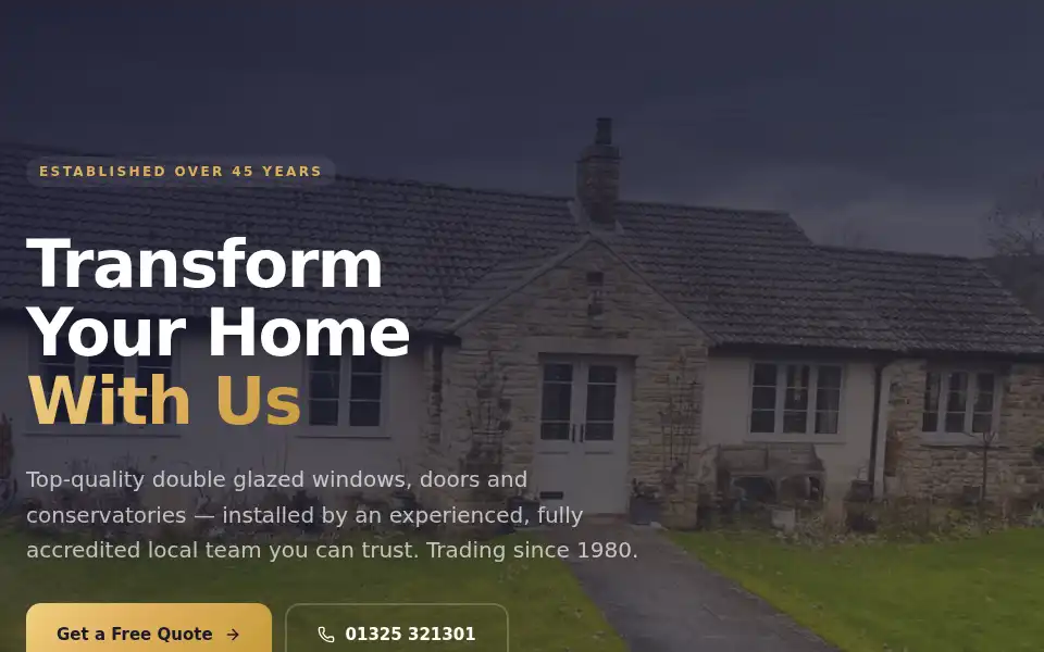 Screenshot of starlightwindows.co.uk