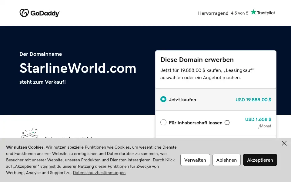 Screenshot of starlineworld.com