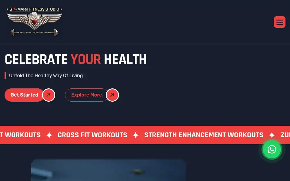 Screenshot of starmarkfitnessstudio.com