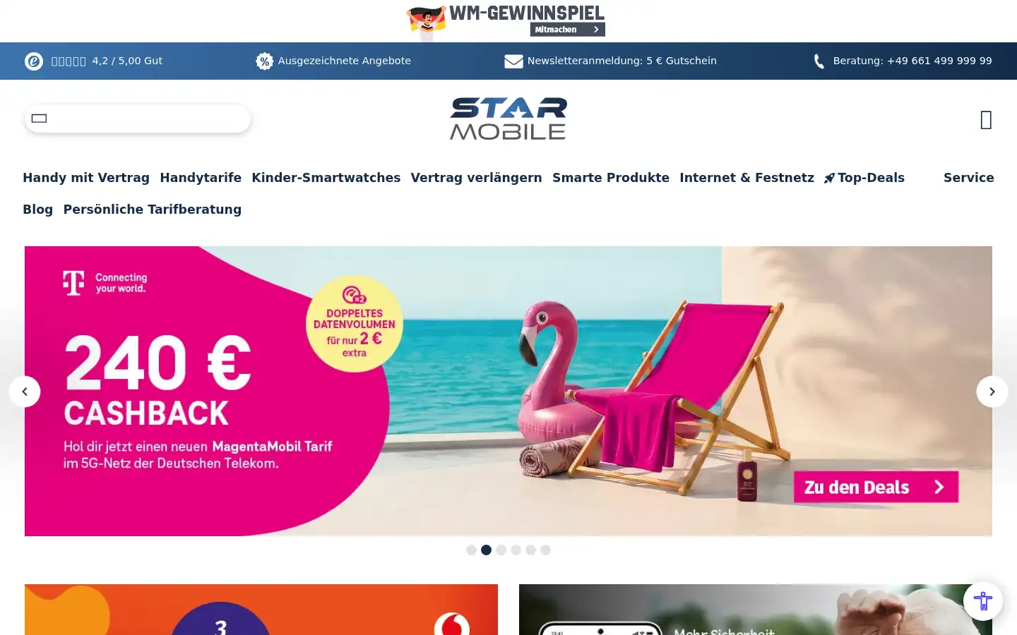 Screenshot of starmobile.de