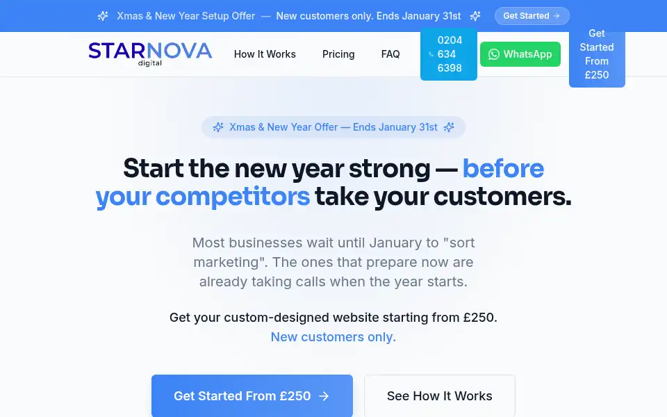 Screenshot of starnovadigital.co.uk