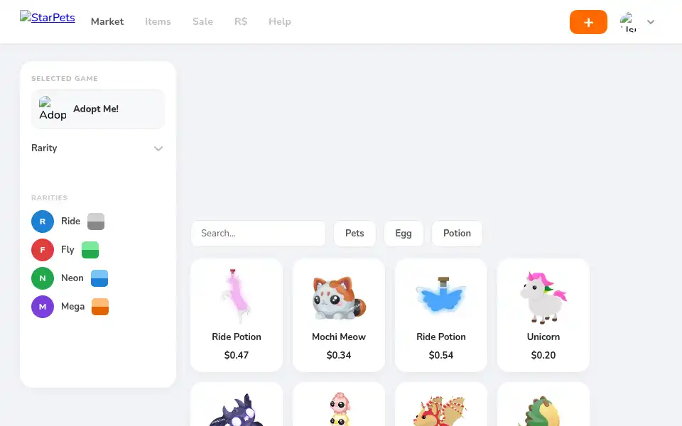 Screenshot of starpets.work