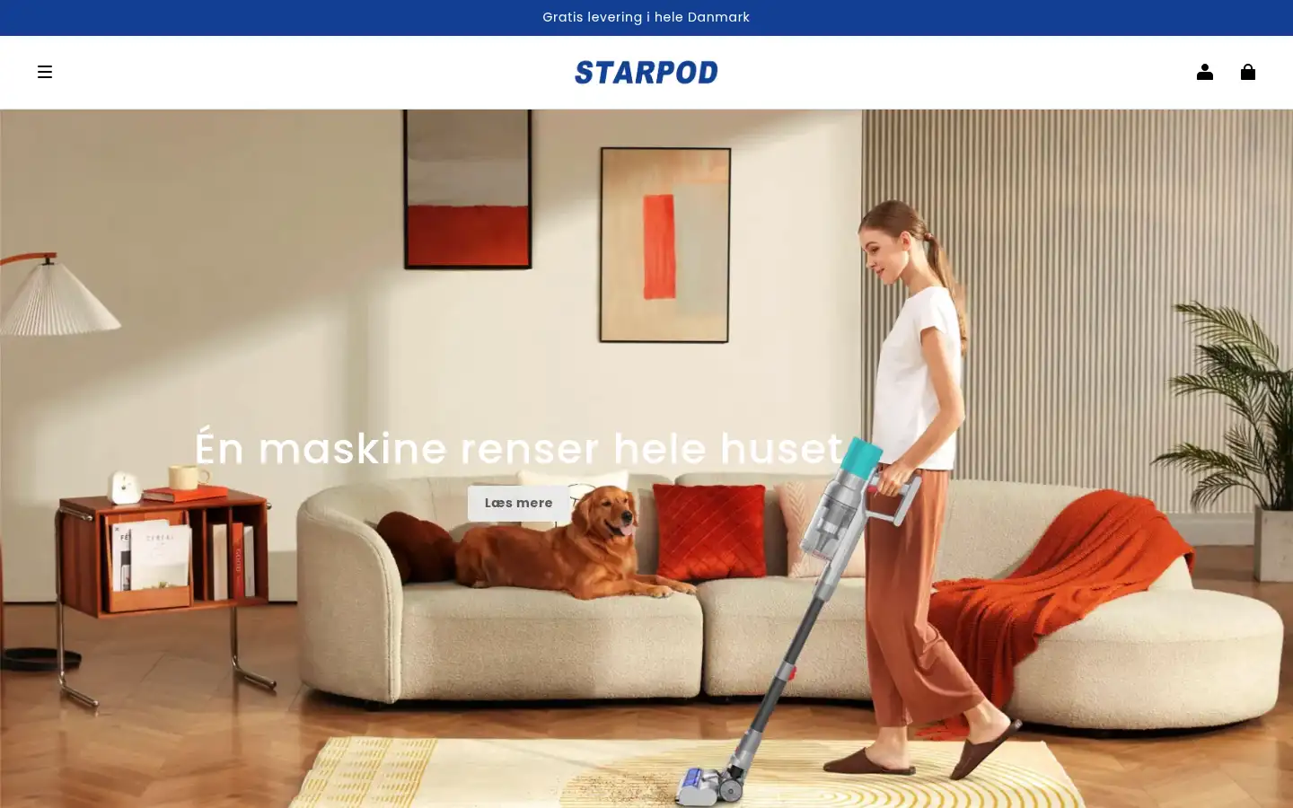 Screenshot of starpod-dk.com