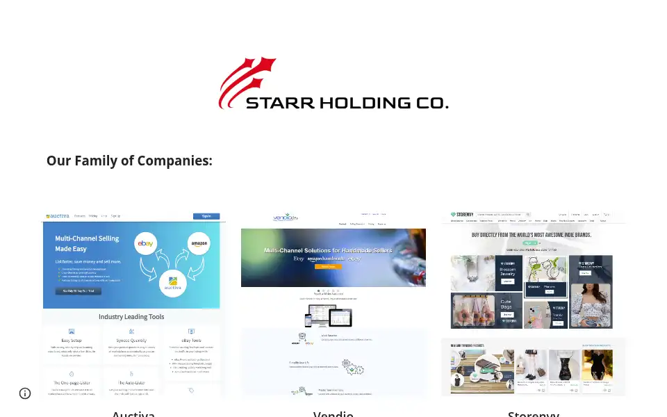 Screenshot of starrholdingcompany.com