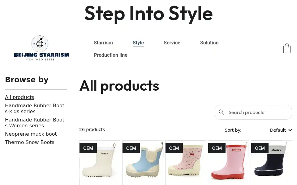 Screenshot of starrism.com