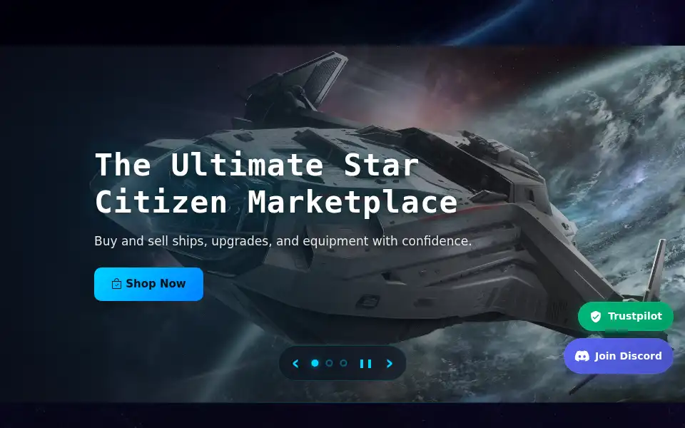 Screenshot of starshipdealers.com