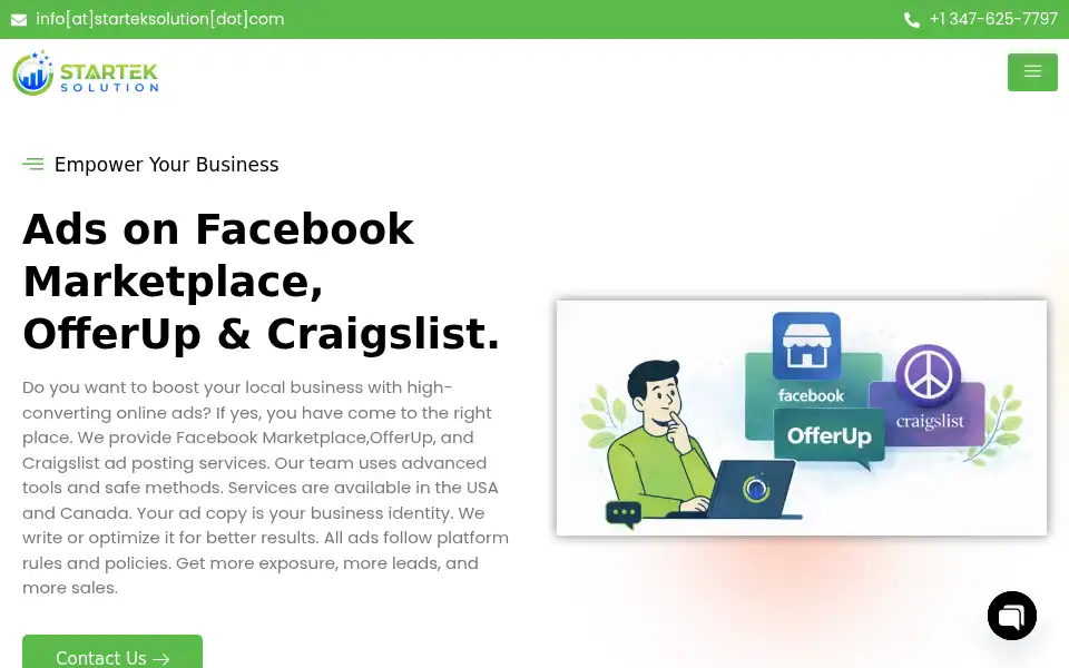 Screenshot of starteksolution.com