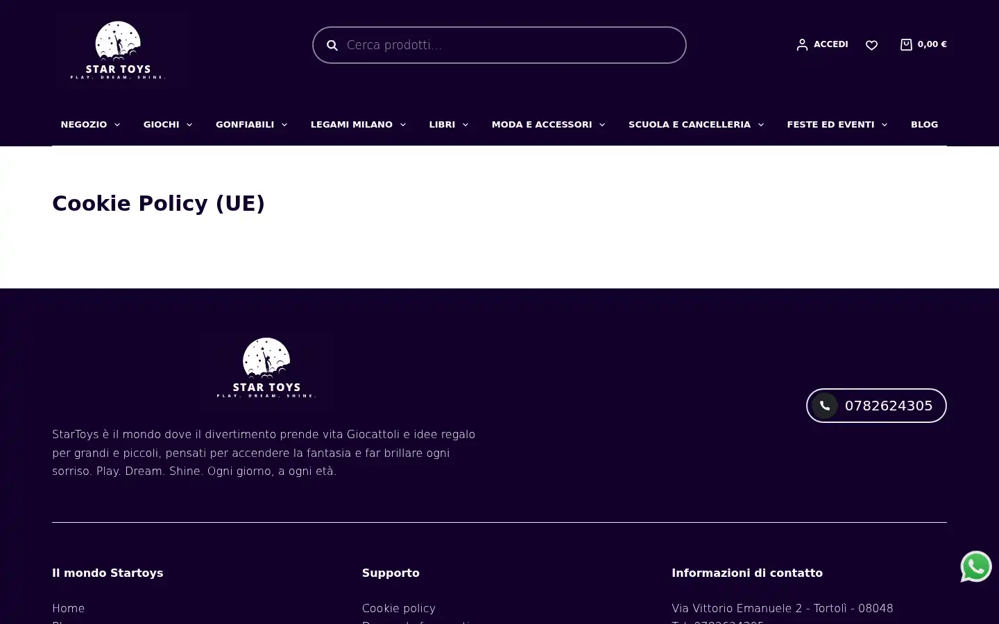 Screenshot of startoys.it