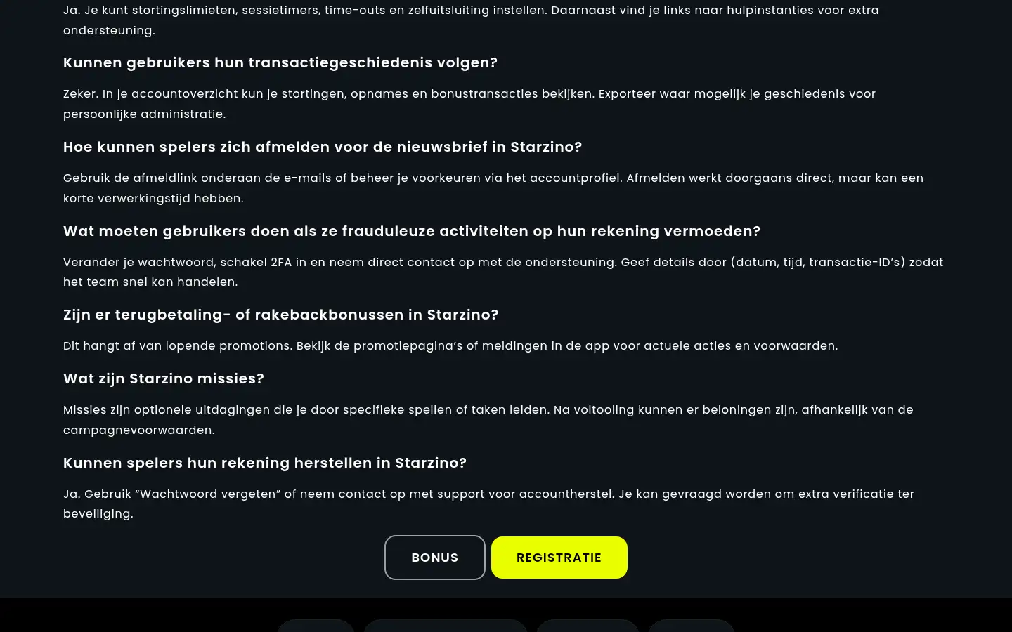 Screenshot of starzinos.com