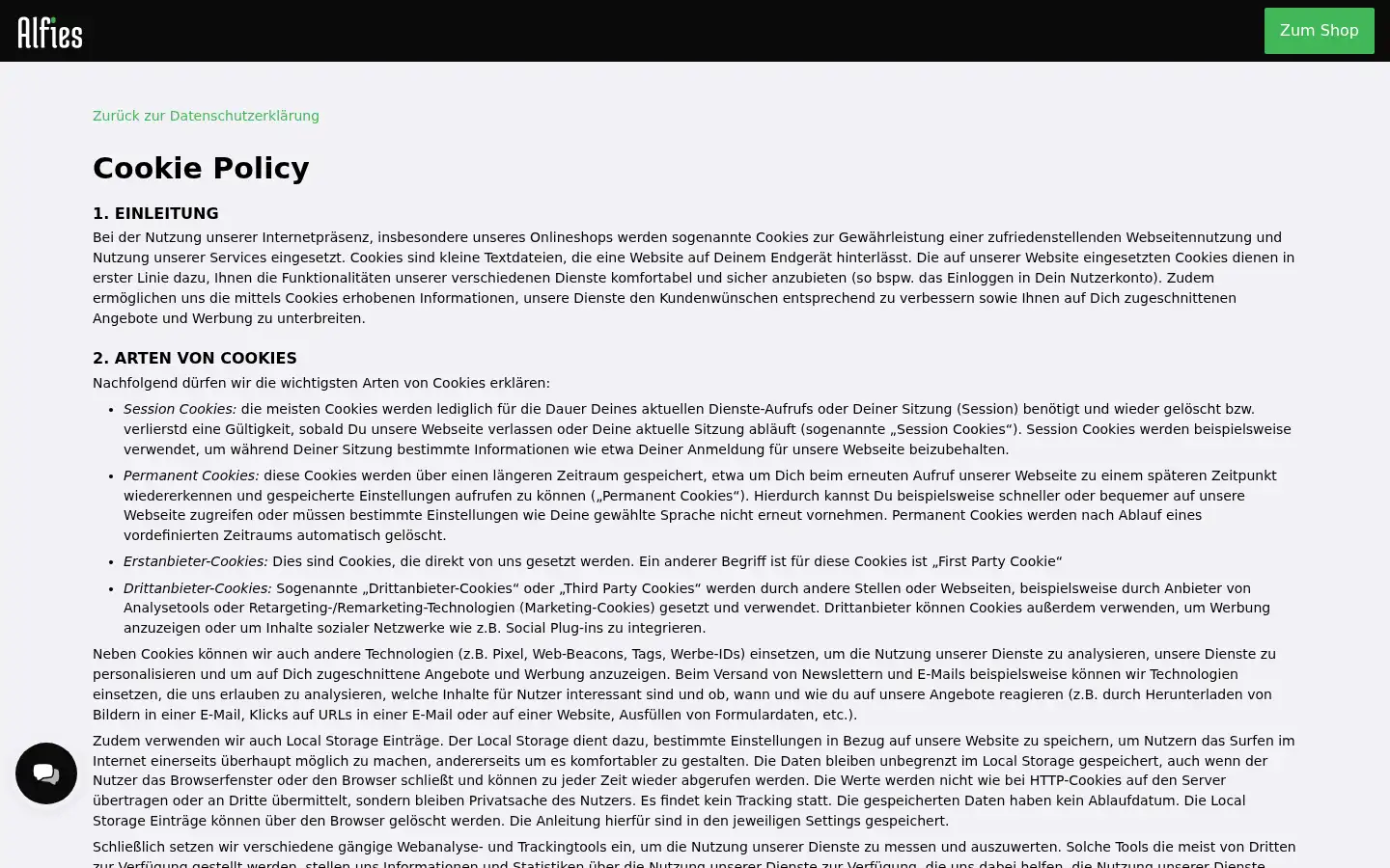 Screenshot of stash.ch