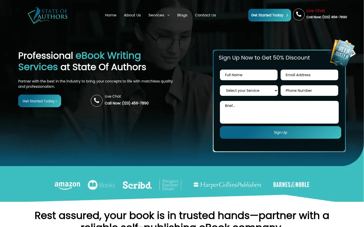 Screenshot of stateofauthors.com