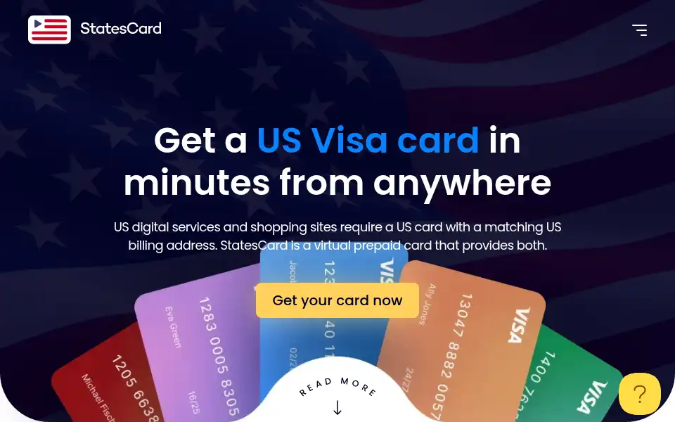 Screenshot of statescard.com