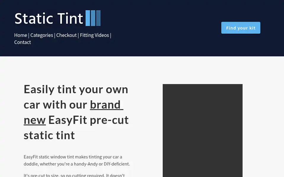 Screenshot of static-tint.co.uk