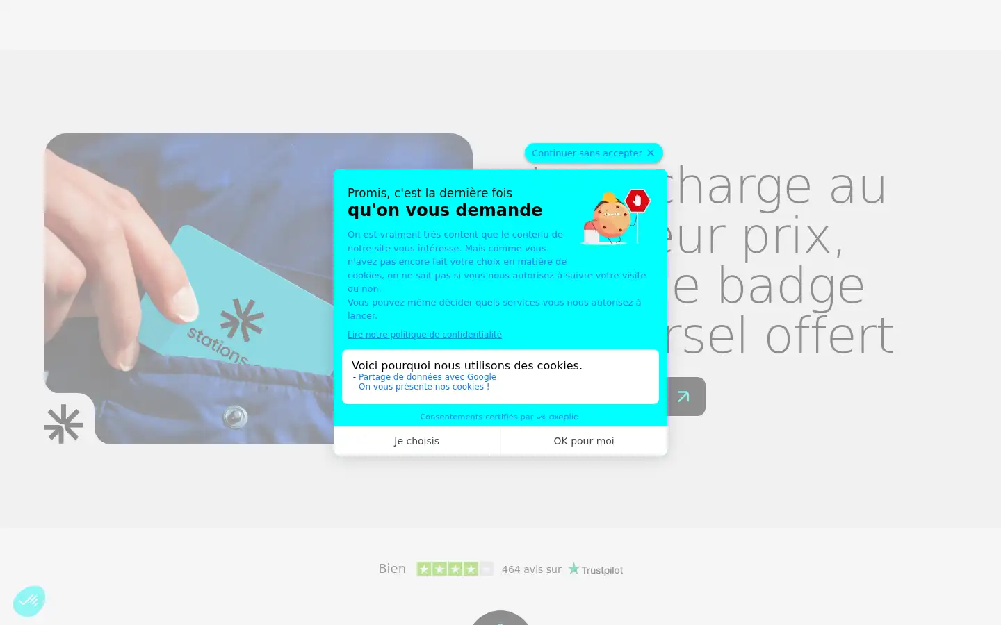 Screenshot of stations-e.com