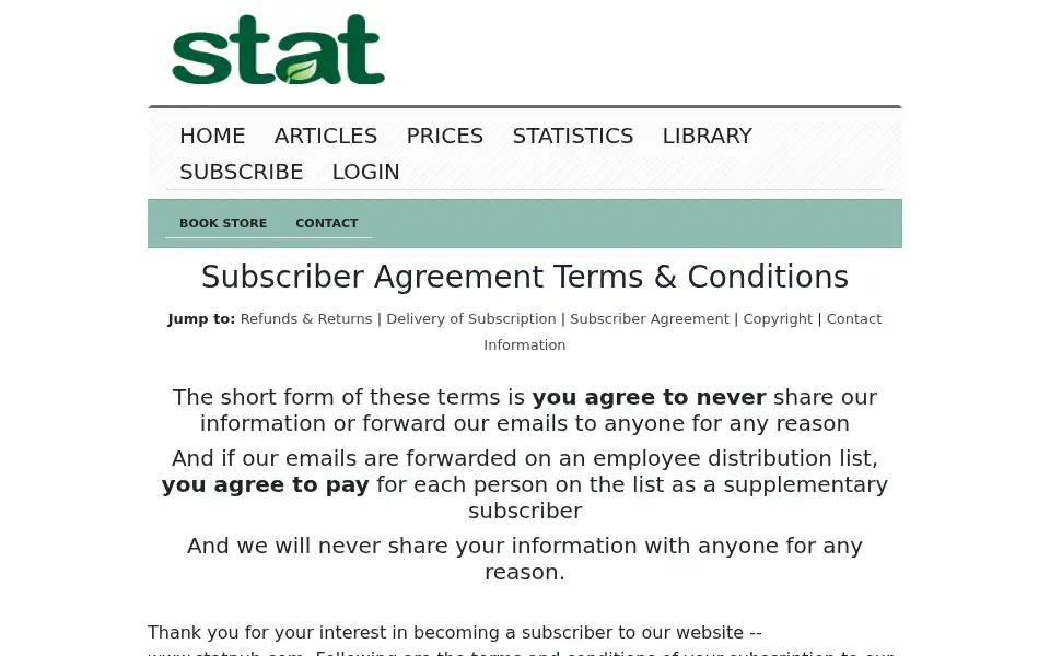 Screenshot of statpub.com
