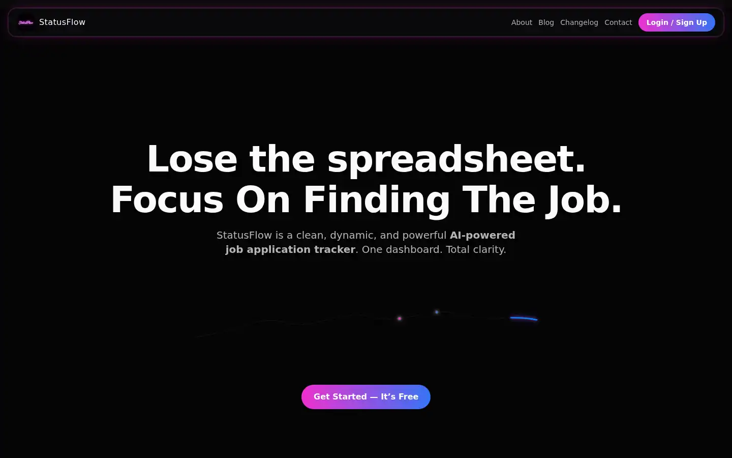 Screenshot of statusflow.ca