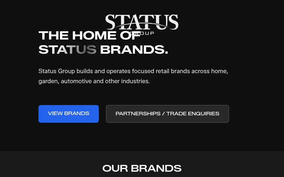Screenshot of statusgroup.co.uk