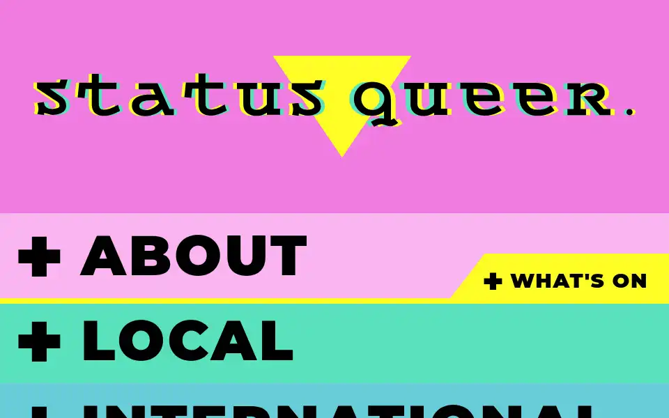 Screenshot of statusqueer.com