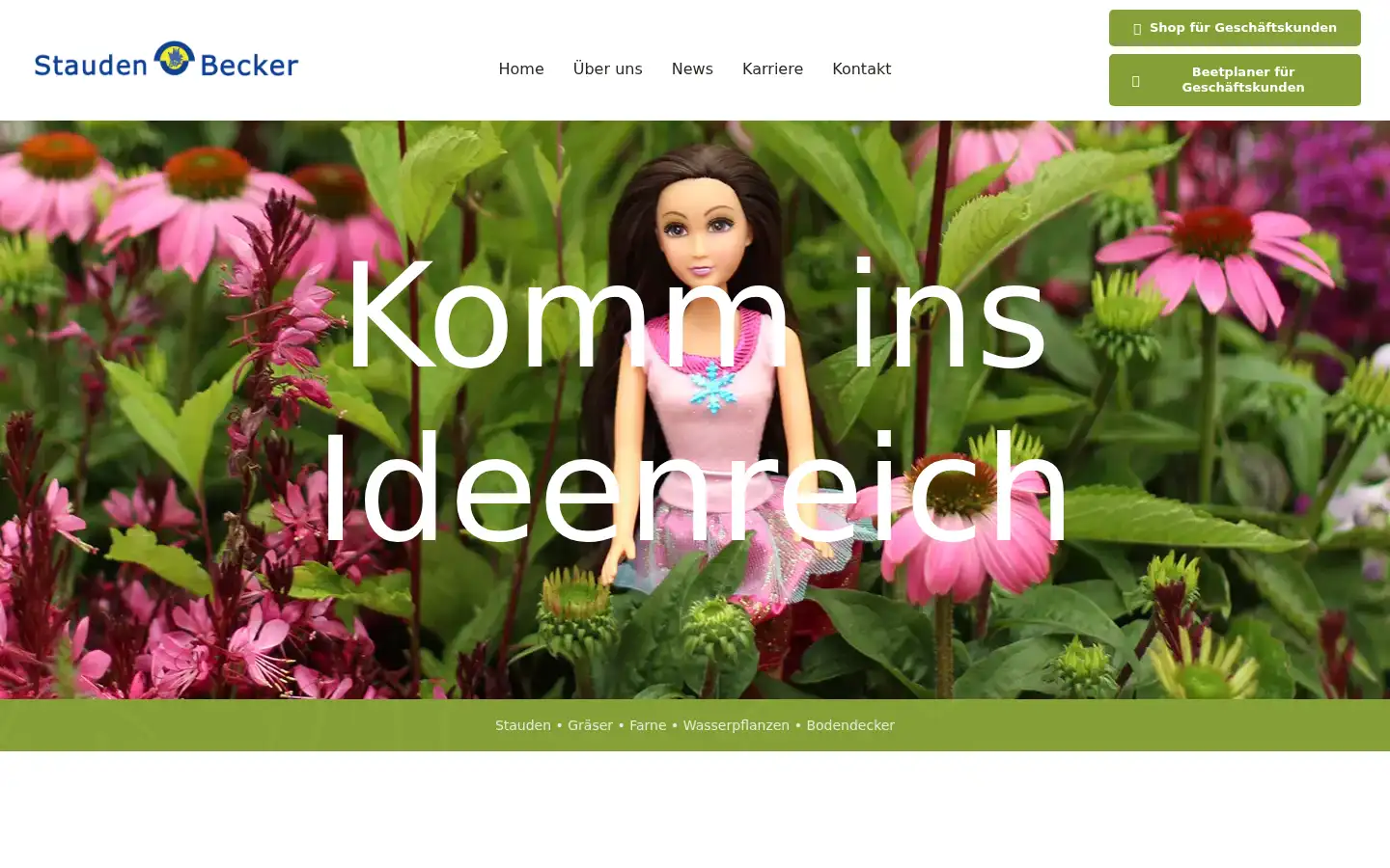Screenshot of stauden-becker.de