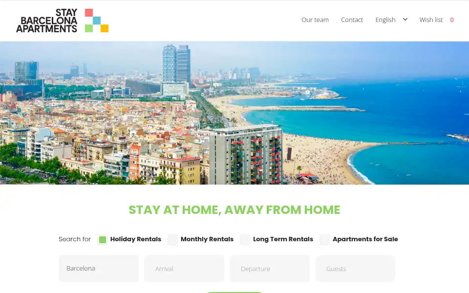 Screenshot of staybarcelonaapartments.com
